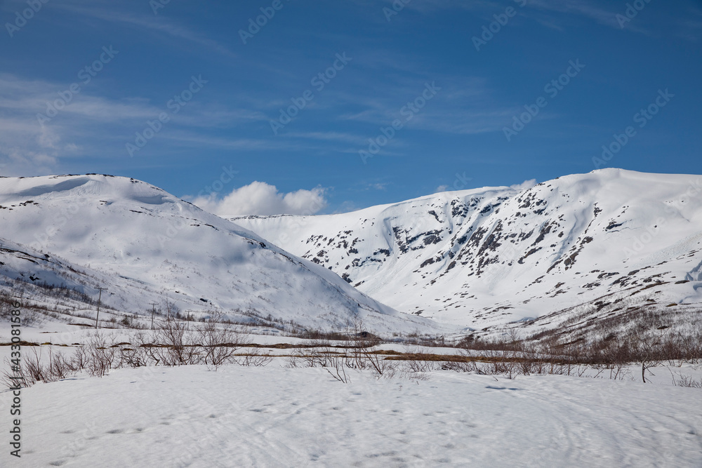 Sun, snow and great spring weather on Tosen mountain,Helgeland,Nordland county,Norway,scandinavia,Europe Sun, snow and great spring weather on Tosen mountain,Helgeland,Nordland county,Norway,scandinavia,Europe