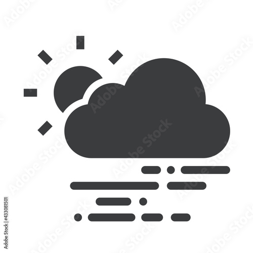 sun behind clouds