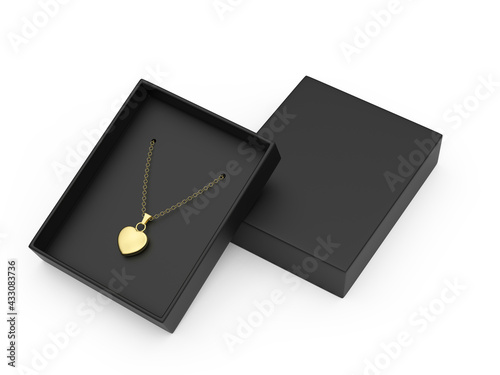 Fototapeta Paper Jewelry Pendant  Gift   Packaging Rigid Box