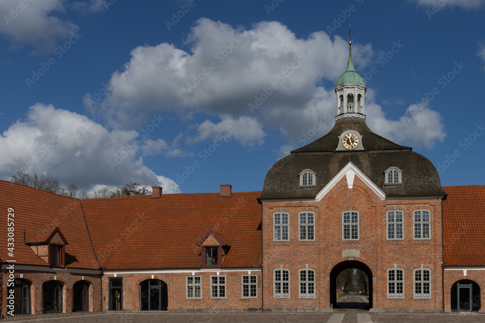 Obraz premium manor estate with gate house