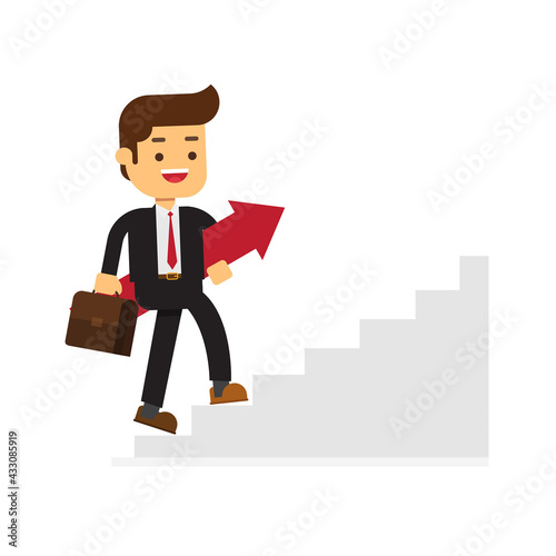 Business concept growth and the path to success