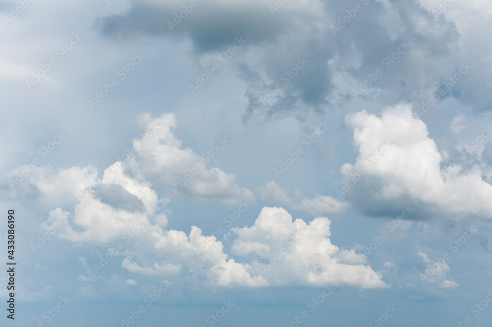 A piece of sky with dramatic, voluminous, storm clouds. A piece of sky with dramatic, voluminous, storm clouds.