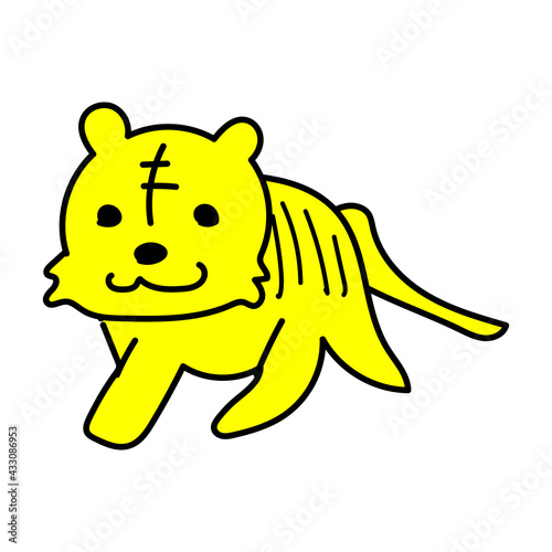 寅　かわいい　ゆるい　手描き