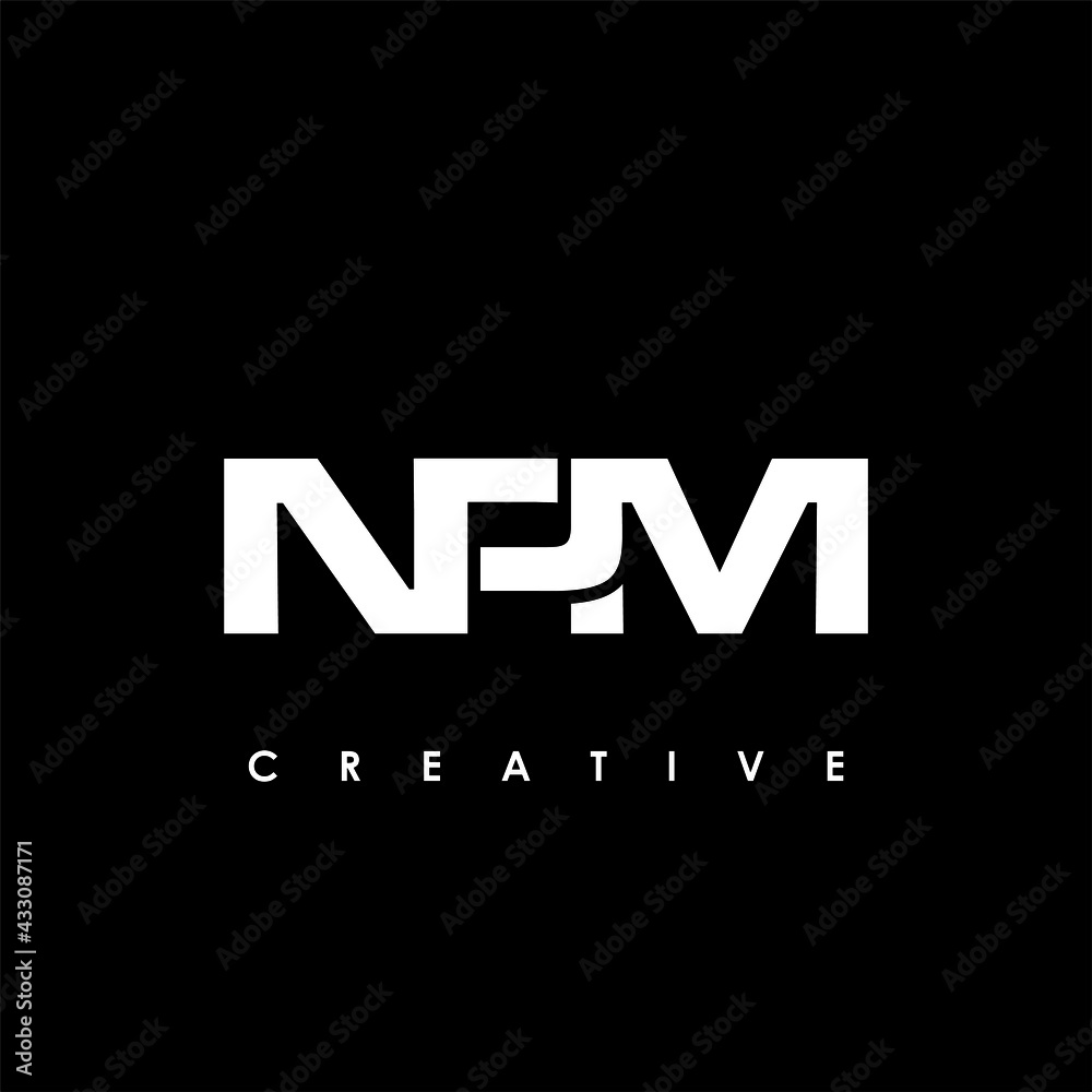 NPM Letter Initial Logo Design Template Vector Illustration NPM Letter Initial Logo Design Template Vector Illustration