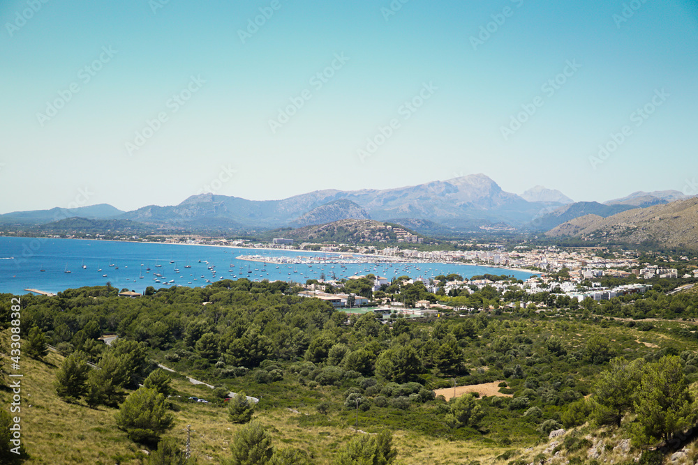 Mallorca, view of Port de Pollença