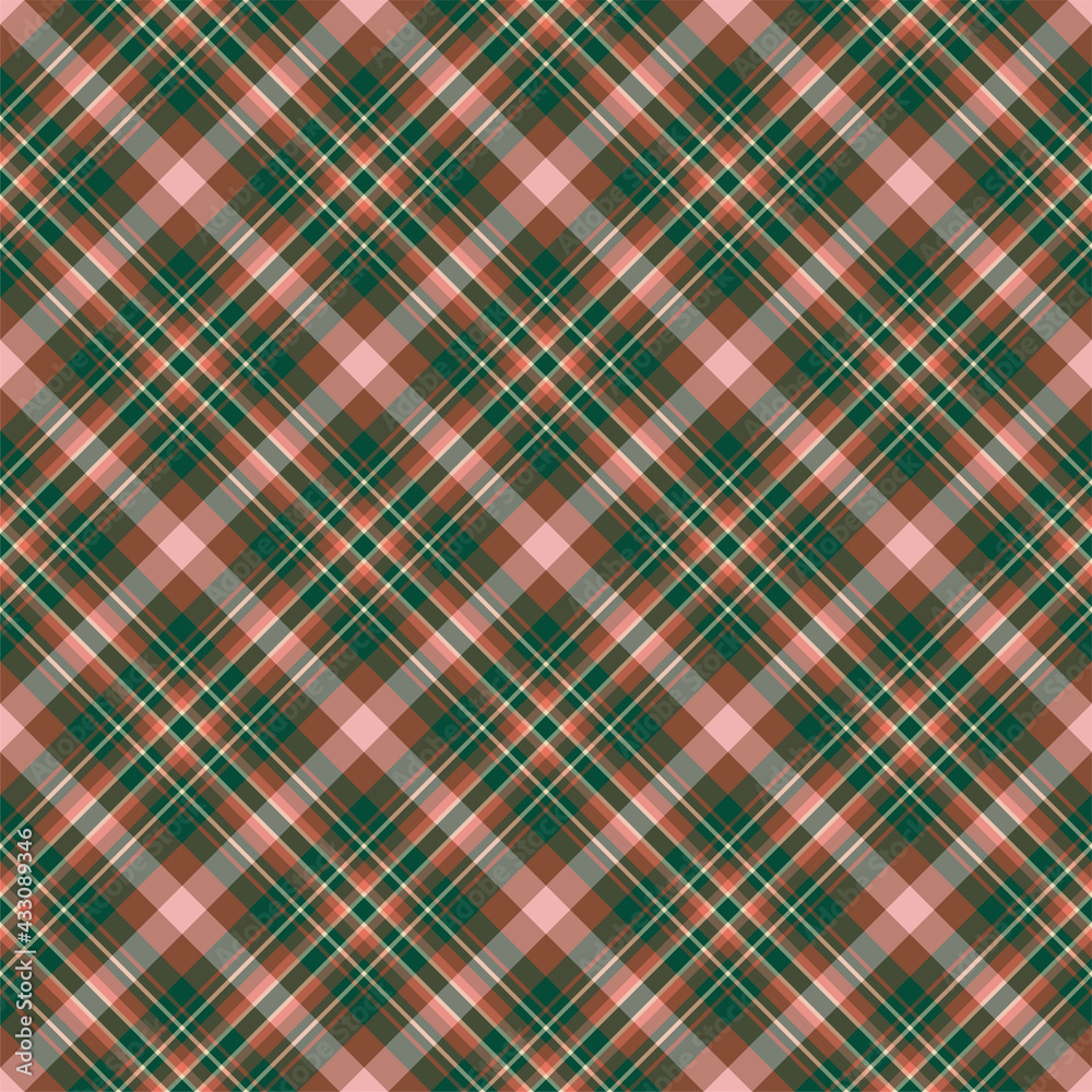 Plaid seamless pattern. Vector background of textile ornament. Flat fabric design. Plaid seamless pattern. Vector background of textile ornament. Flat fabric design.