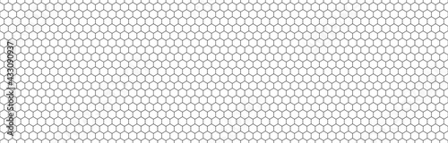 Hexagon seamless background line pattern.Honeycomb background pattern. Vector isolated texture. Comb seamless texture design