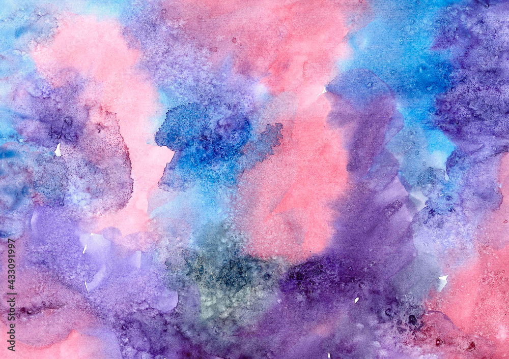 hand drawm watercolor abstract background
