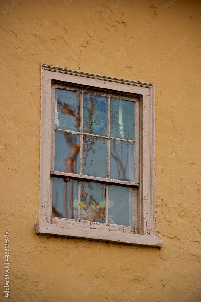 old window in the wall