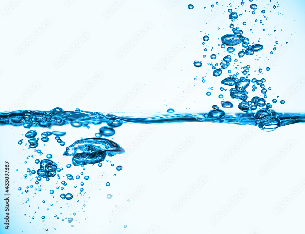 Water splash wave surface with bubbles of air. Water splash wave surface with bubbles of air.