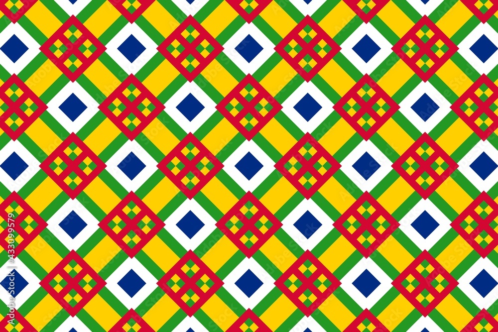 Simple geometric pattern in the colors of the national flag of Central African Republic Simple geometric pattern in the colors of the national flag of Central African Republic