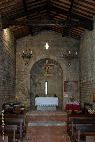 Camaiore, Lucca, Italy: the little San Michele Arcangelo church in Armando Diaz square