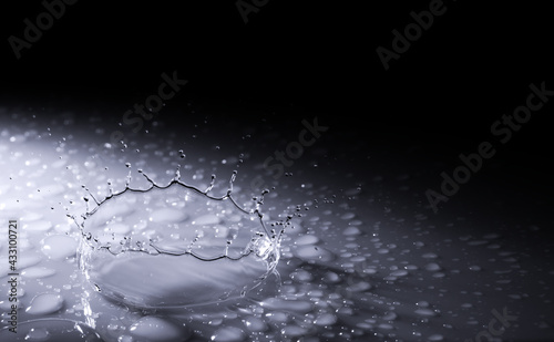 Drop falling on a hard surface