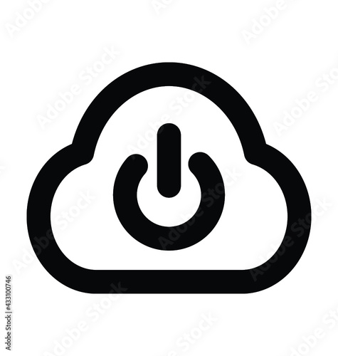 Cloud Power Button 

