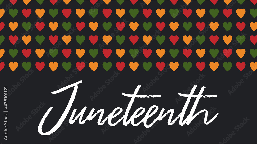 Vector banner Juneteenth - celebration, ending slavery in USA, African ...