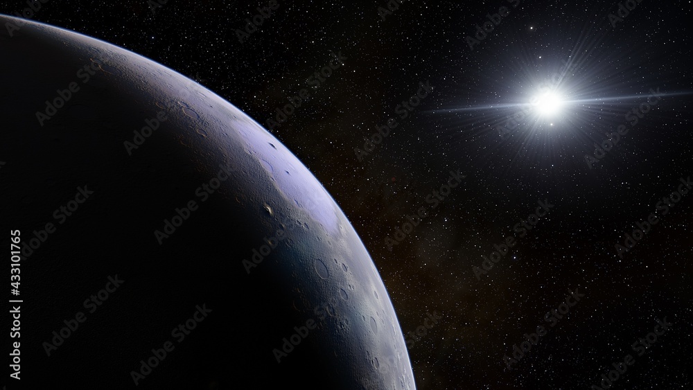 earth-like planet in far space, planets background