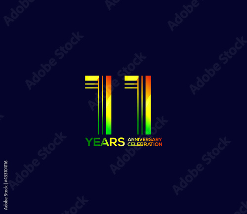 Mixed colors, Festivals 11 Year Anniversary, Party Events, Company Based, Banners, Posters, Card Material, for