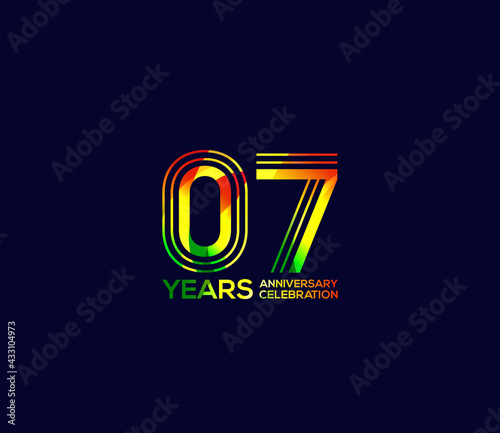 Mixed colors, Festivals 7 Year Anniversary, Party Events, Company Based, Banners, Posters, Card Material, for