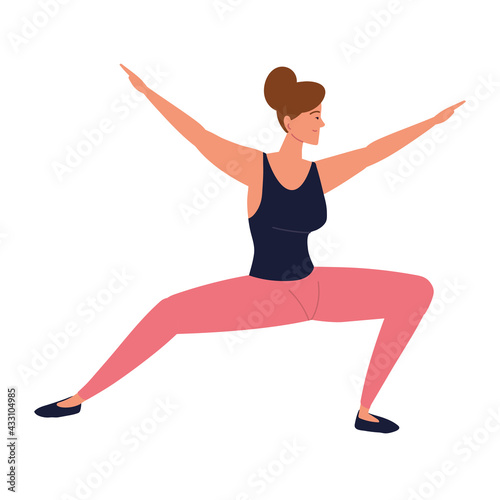 woman sport stretching