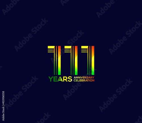 Mixed colors, Festivals 111 Year Anniversary, Party Events, Company Based, Banners, Posters, Card Material, for