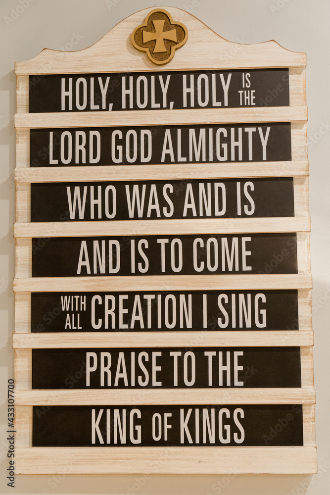 Obraz premium Bible verse on the wall