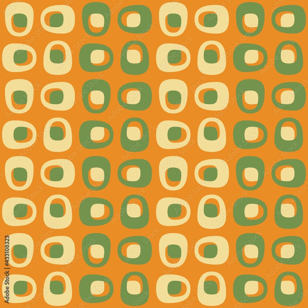 Rounded abstract seamless pattern - decorative accent for any surfaces. Rounded abstract seamless pattern - decorative accent for any surfaces.