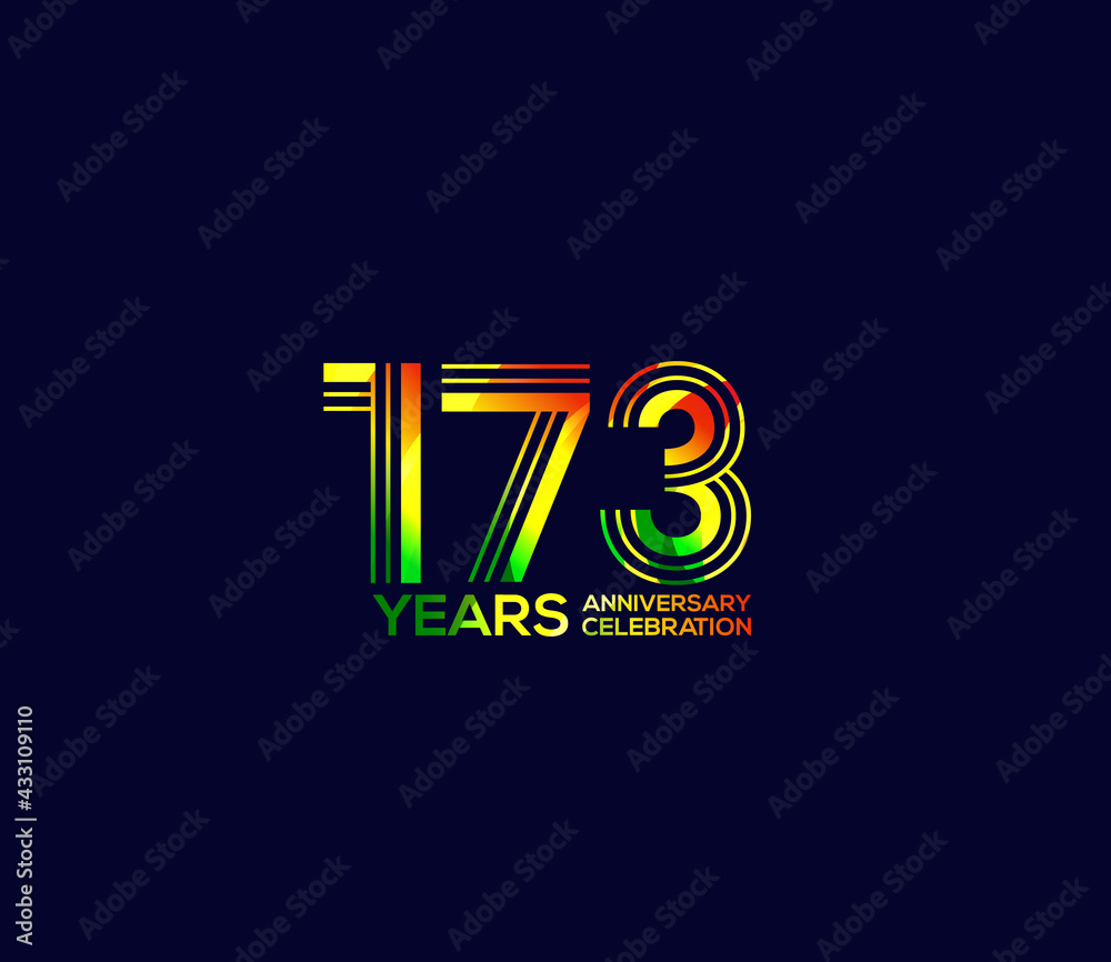 Mixed colors, Festivals 173 Year Anniversary, Party Events, Company Based, Banners, Posters, Card Material, for Mixed colors, Festivals 173 Year Anniversary, Party Events, Company Based, Banners, Posters, Card Material, for