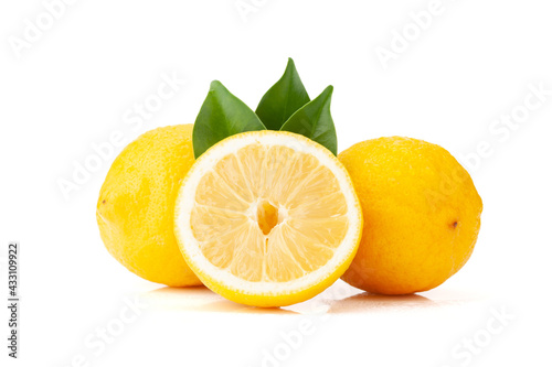 Fresh lemon citrus fruits