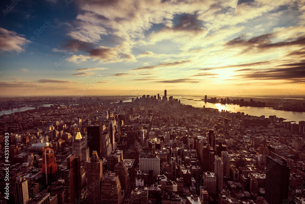 New York NY Metropole USA Amerika Hochhaus Börse Wallstreet Sonnenaufgang Großstadt New York NY Metropole USA Amerika Hochhaus Börse Wallstreet Sonnenaufgang Großstadt
