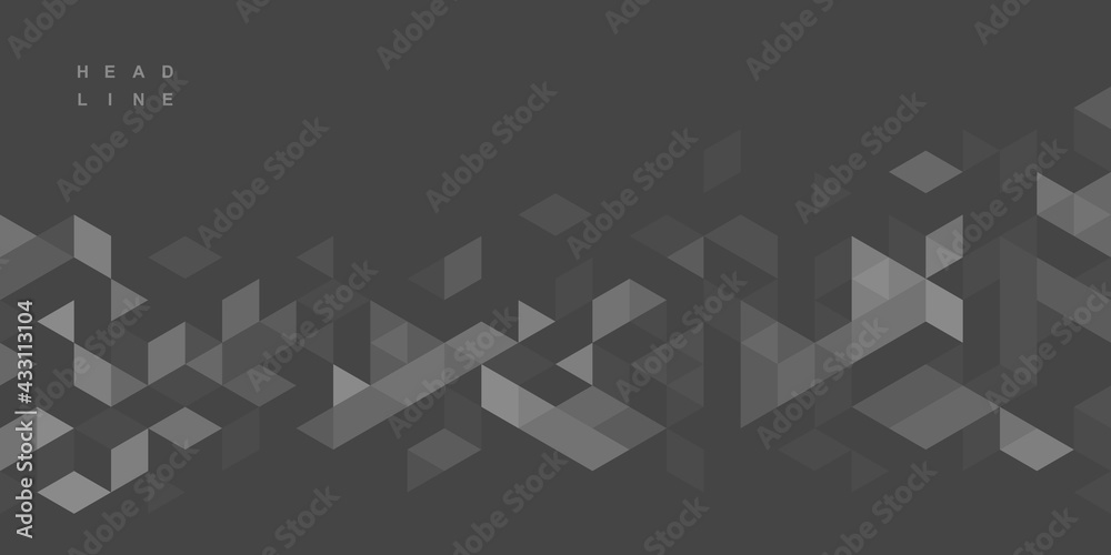 Abstract geometric technological background. Vector creative design. - obrazy, fototapety, plakaty 