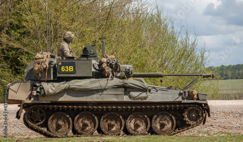 Quadro su tela british army FV107 Scimitar armoured tracked military reconnaissance vehicle on