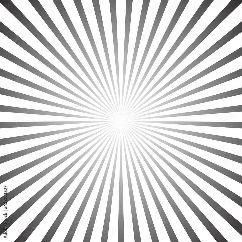 Star, round element, halftone rays isolated on white background. Black logo. Geometric shape. Star, round element, halftone rays isolated on white background. Black logo. Geometric shape.