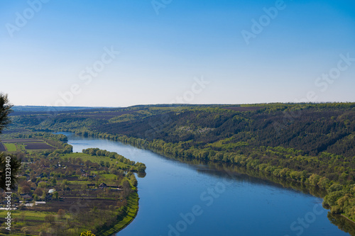 landscape of the Dniester river in spring © ksena32