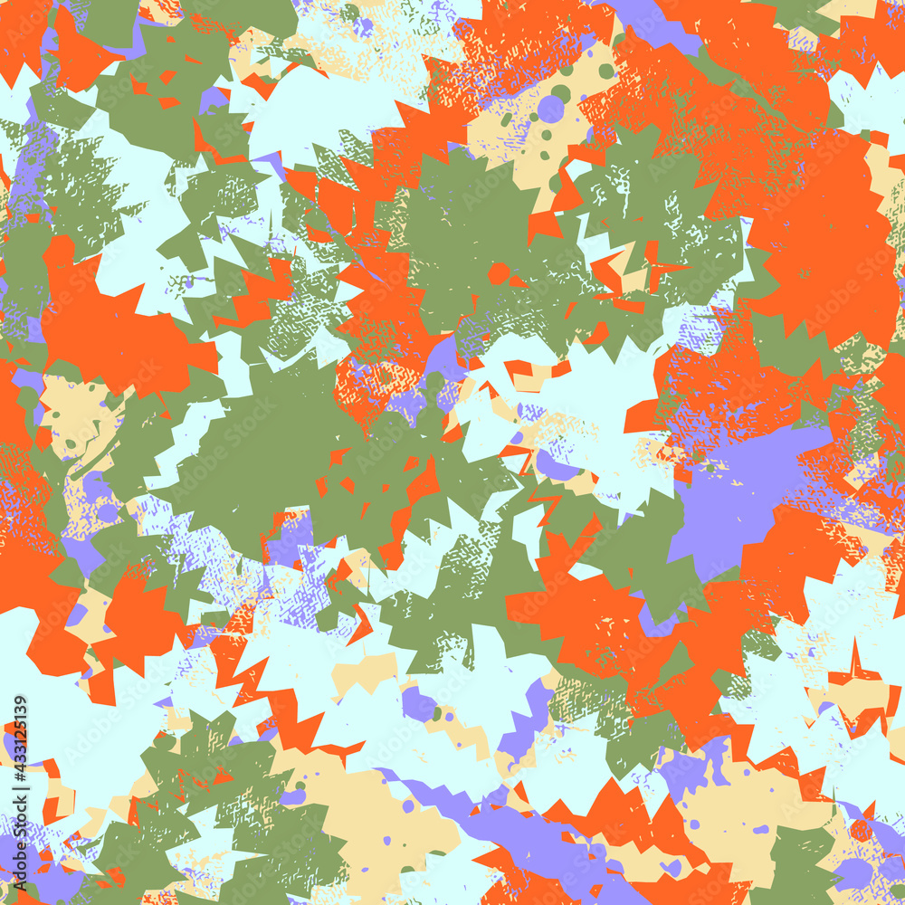 Obraz premium urban unique seamless abstract colorful pattern for prints, texture, textile