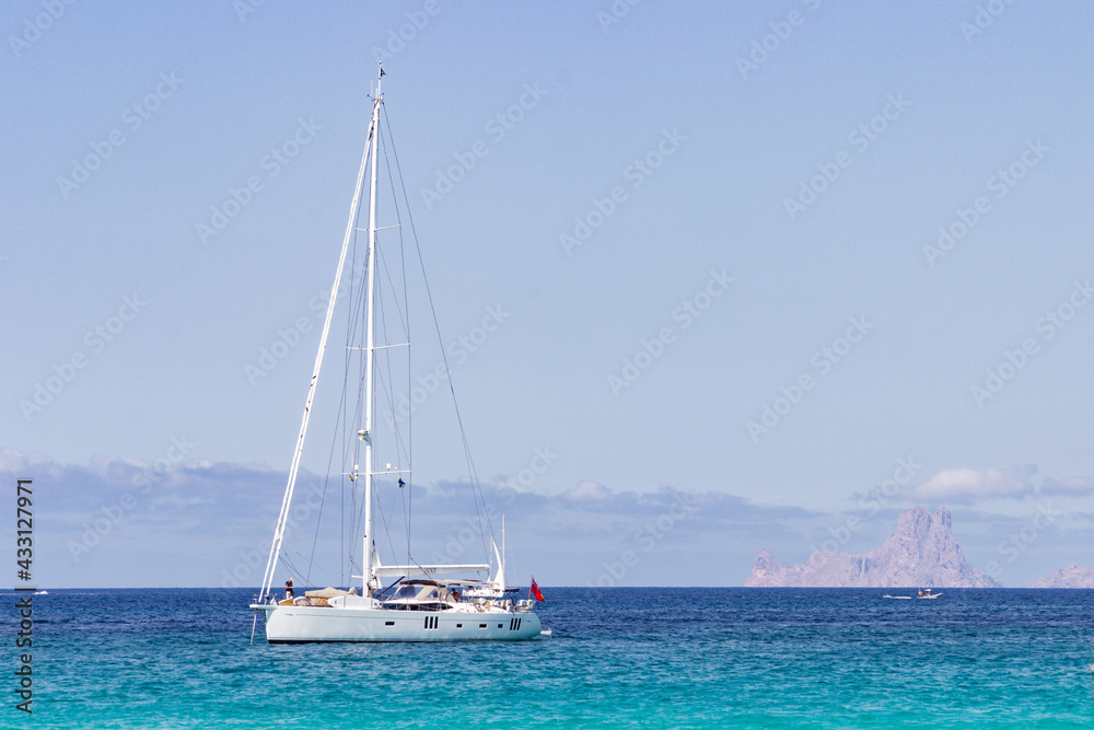 Ses Illetes beach in Formentera (Spain) Ses Illetes beach in Formentera (Spain)