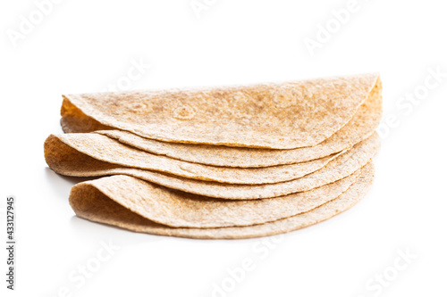 Wall Mural Whole grain tortilla wraps.