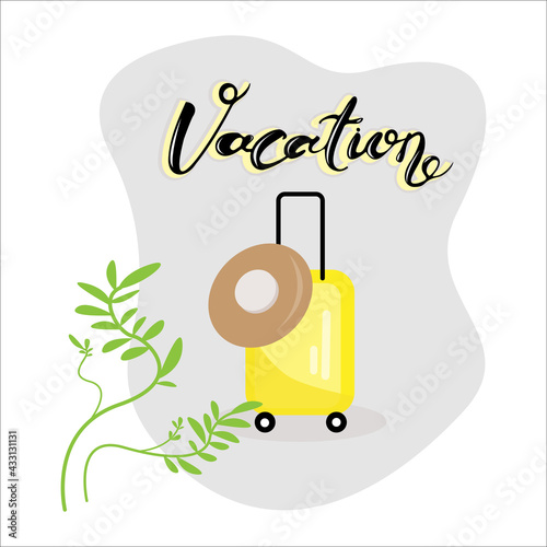 Vacation.  Adventure concept. Travel bag icon. 