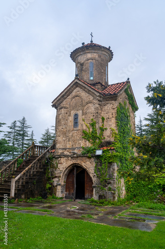 Ancient Martvili monastery in Georgia, orthodox church. Travel © k_samurkas