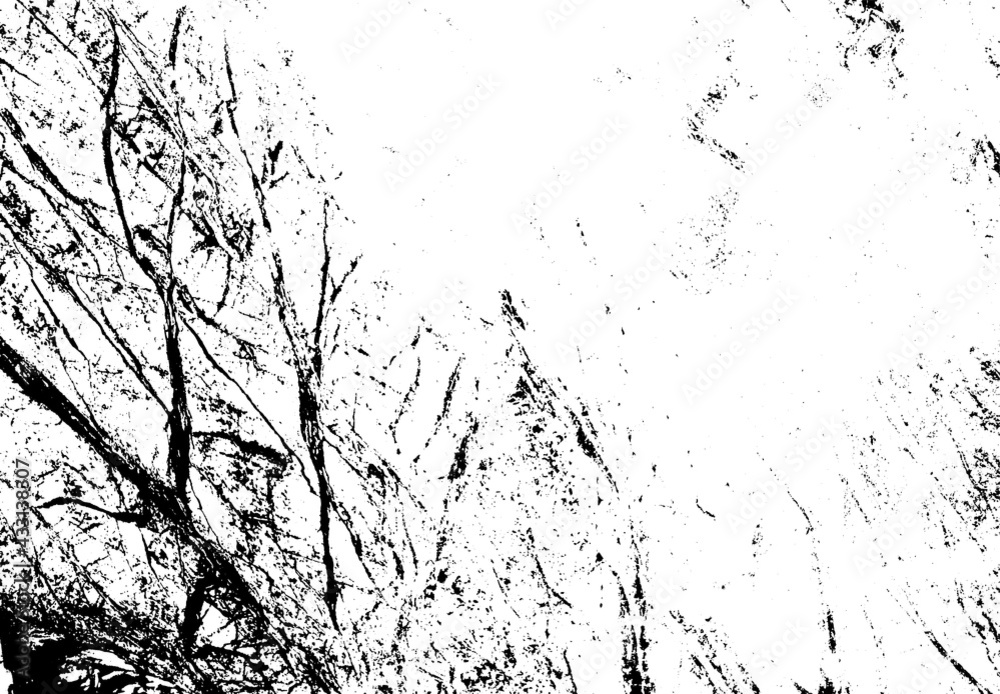 Scratched and Cracked Grunge Urban Background Texture Vector. Dust Overlay Distress Grainy Grungy Effect. Distressed Backdrop Vector Illustration. Isolated Black on White Background. EPS 10.