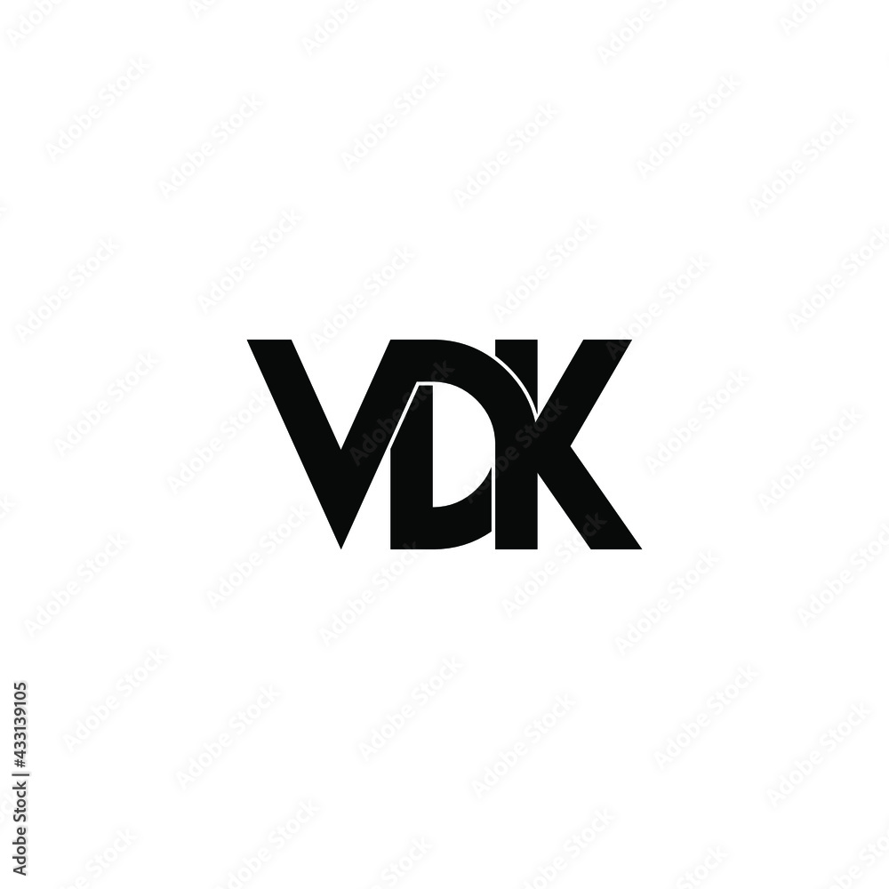 vdk letter original monogram logo design vdk letter original monogram logo design
