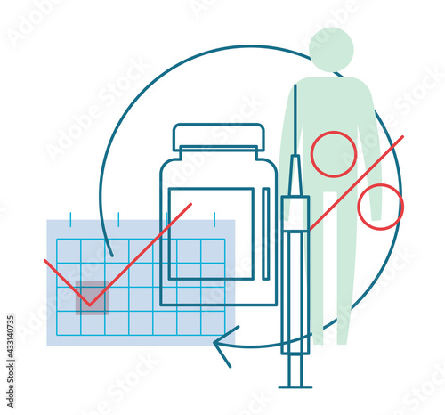 Novel Coronavirus - 2019-nCoV - Vaccine Distribution Planning - Illustration