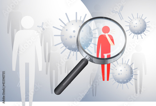Novel Coronavirus - Community Hotspot - Contact Tracing - Icon