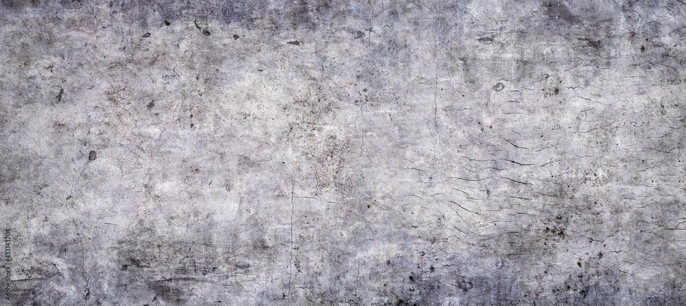 Fototapeta premium Gray cement wall or concrete surface texture for background.