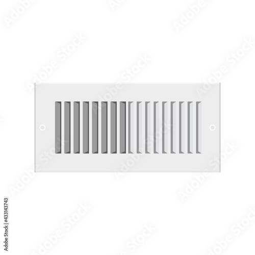 AC Vent, Home Heating Vent, Heater Icon, Air Duct, Hot Air Duct, Air Condition Vent, AC Cool Air, HVAC System, Vector Illustration Background