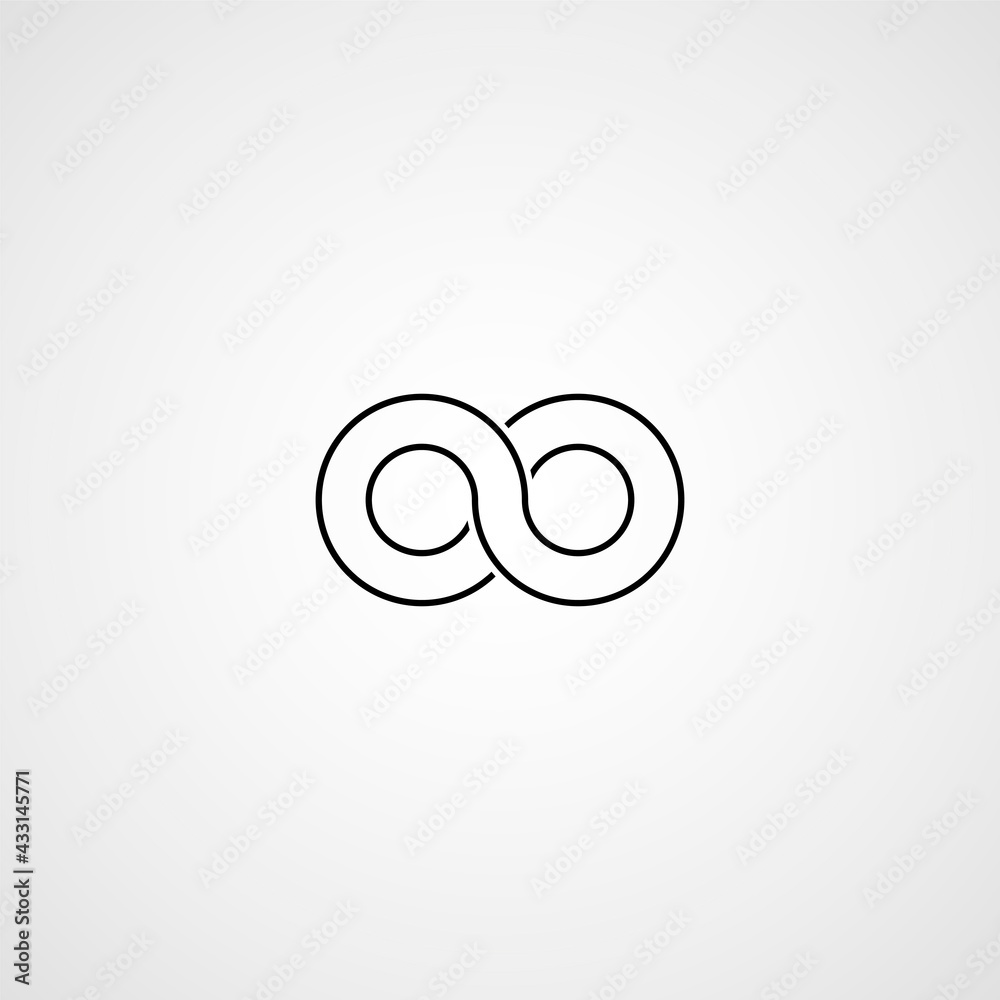 Infinity symbol. Vector illustration. Line icon Infinity symbol. Vector illustration. Line icon