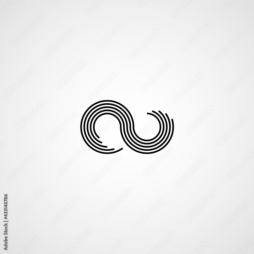 Infinity symbol. Vector illustration. Line icon Infinity symbol. Vector illustration. Line icon