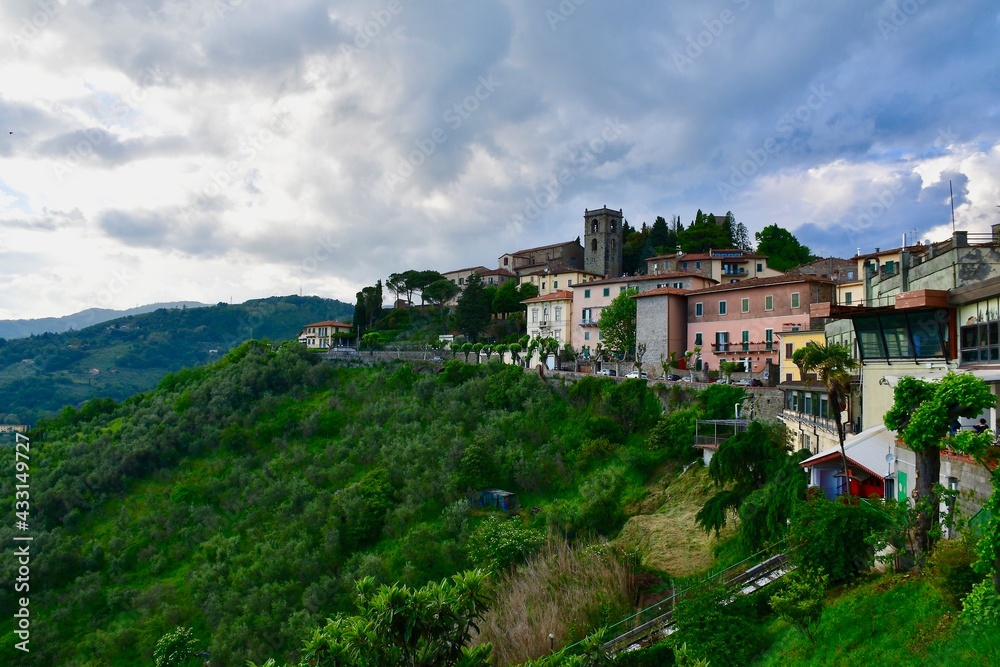 View of Montecantini Terme, the Tuscan Spa Town in Italy