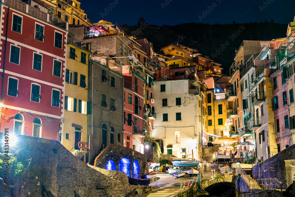 Riomaggiore village at the Cinque Terre, Italy