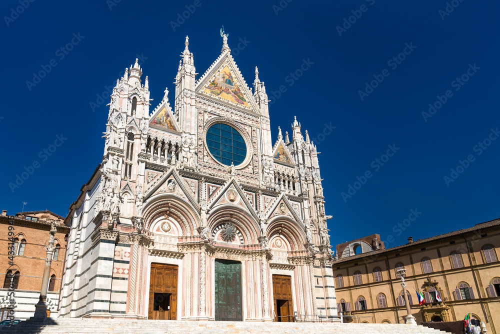 The Cathedral of Siena in Tuscany, Italy