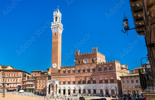 Palazzo Pubblico and Torre del Mangia in Siena, Italy
